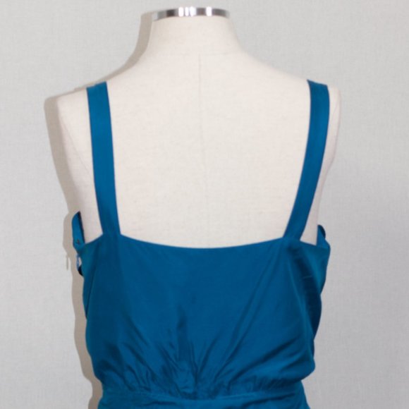 Ann Taylor Silk Blue Dress (6) - Picture 8 of 11